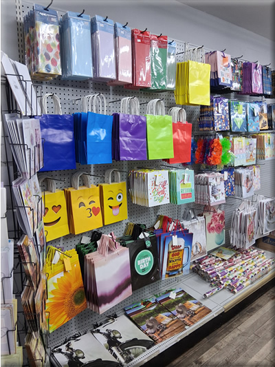 Gift bags, wrap and tissue paper